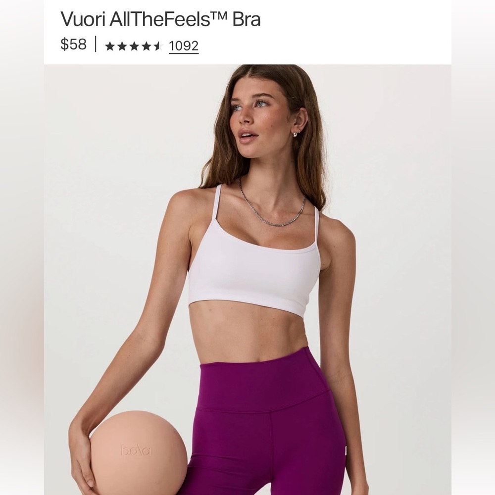 Vuori All the Feels Bras - Black & White - Picture 7 of 7